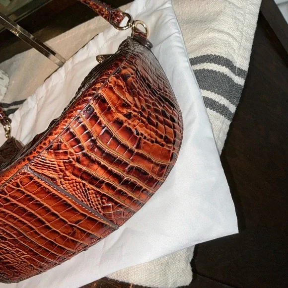 NWOT BRAHMIN SMALL BEKKA SHOULDER BAG HANDBAG PECAN MELBOURNE Retail $295 - Picture 7 of 13